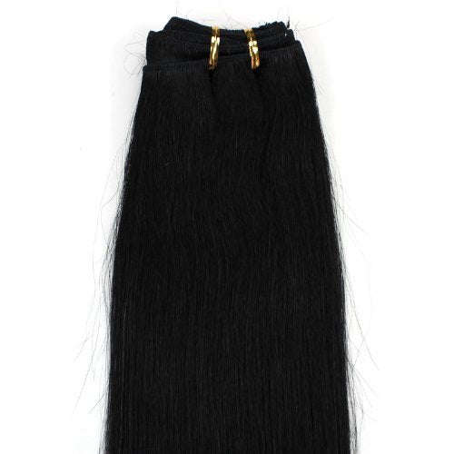 INDIAN REMY REMI HUMAN HAIR EXTENSION WEAVE BY SENSUAL 18" COLOR 1B OFF BLACK