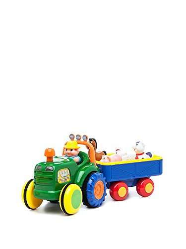 Kiddieland 024752 Motorised Old MacDonald Tractor and Trailer Age 12 Months plus