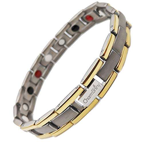 Titanium Magnetic Bracelet Therapy with 4 Element for Men/Women Arthritis Pain Relief Carpal...