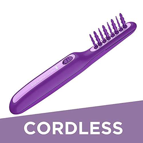 Remington DT7432 Wet or Dry Tame The Mane Electric Detangling Brush with Brush Cover, Adults &...