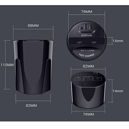 Car Wireless Charger Cup Holder qi Wireless car Charger Wireless Charger Phone Charger Fast Wirel...