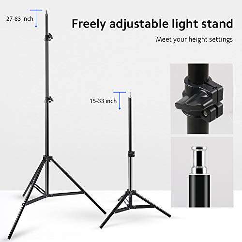 Photography Umbrella Continuous Lighting Kit 600W Photography Photo Video Portrait Studio Day Lig...