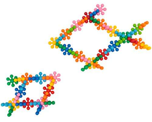 Snowflake Building Blocks Kids STEM Educational Toys - 250 Piece Mega Set of Plastic Interlocking...