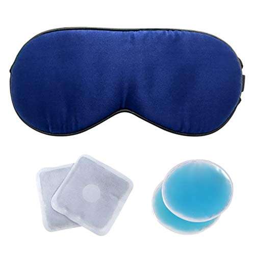 Aroma Season Silk Warm Sleeping Eye Mask for Blepharitis, Heated Eye Mask for Dark Circles,...