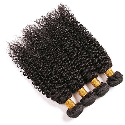 4 Bundles Brazilian Jerry Curl Mongolian Kinkys Curly Hair Extensions Hair Weave Weft 100 Remy Re...