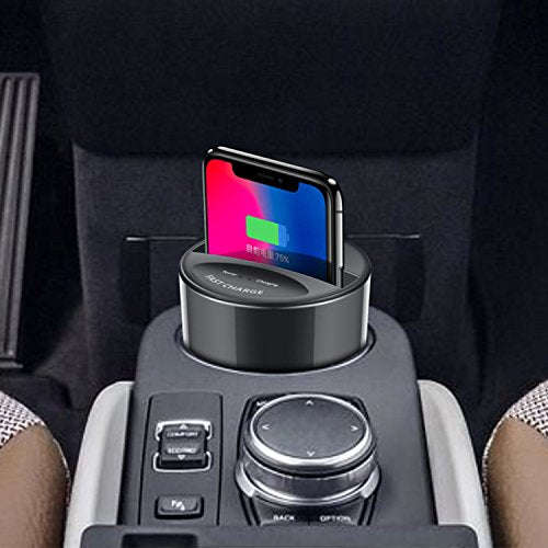 Car Wireless Charger Cup Holder qi Wireless car Charger Wireless Charger Phone Charger Fast Wirel...