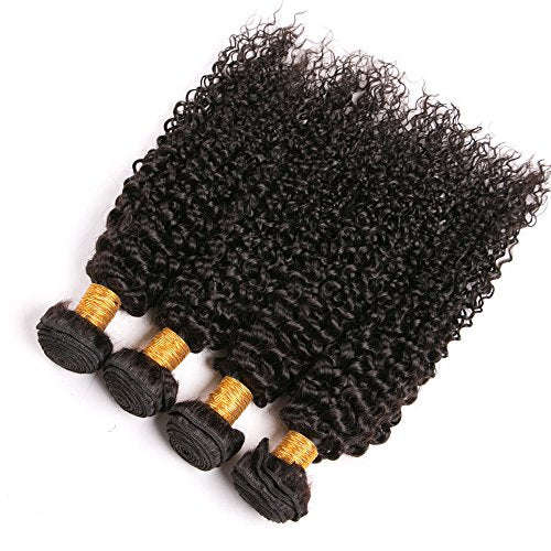 4 Bundles Brazilian Jerry Curl Mongolian Kinkys Curly Hair Extensions Hair Weave Weft 100 Remy Re...