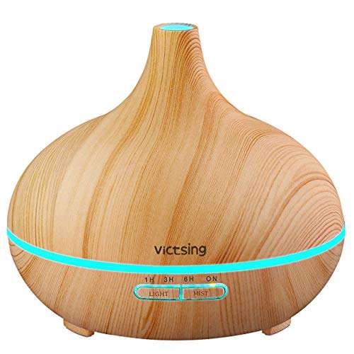 VicTsing 300ml Cool Mist Humidifier Ultrasonic Aroma Essential Oil Diffuser for Office Home...