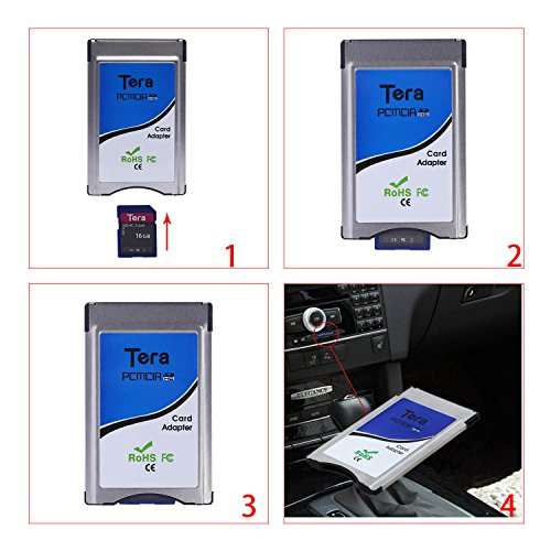 Tera Card Adapter Converter for Mercedes Benz Pcmcia Command System Up2, 4, 8, 16, 32 Gb Sd Card ...