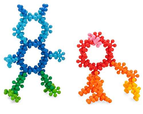 Snowflake Building Blocks Kids STEM Educational Toys - 250 Piece Mega Set of Plastic Interlocking...