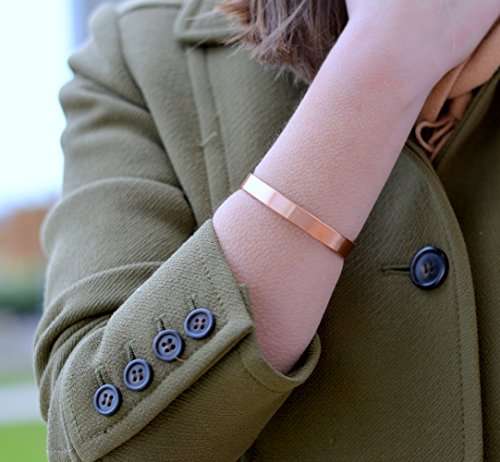 2 Handmade Copper Bracelets for men and women-Arthritis Therapy Magnetic Bracelets with 6 Powerfu...