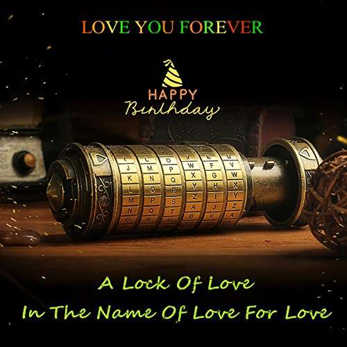 Da Vinci Code Mini Cryptex Valentine's Day Interesting Creative Romantic Birthday Gifts for Her