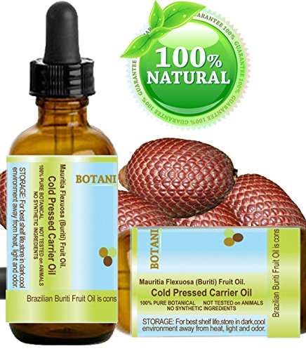 BURITI FRUIT OIL Brazilian. 100% Pure / Natural / REFINED Undiluted Cold Pressed Carrier Oil . Fo...