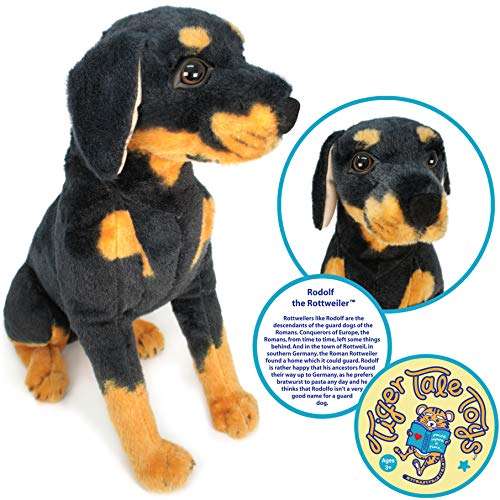 VIAHART Rodolf The Rottweiler | 15 Inch Large Dog Stuffed Animal Plush | by Tiger Tale Toys