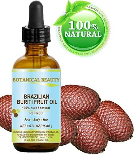 BURITI FRUIT OIL Brazilian. 100% Pure / Natural / REFINED Undiluted Cold Pressed Carrier Oil . Fo...