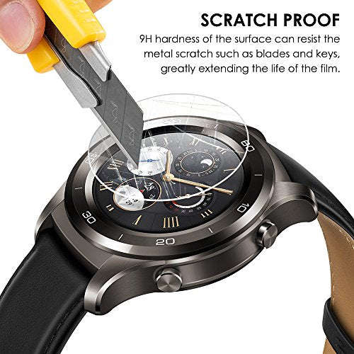 AFUNTA Charger & 3 Pcs Screen Protectors for Huawei Smart Watch 2, Replacement Charger Cable Crad...