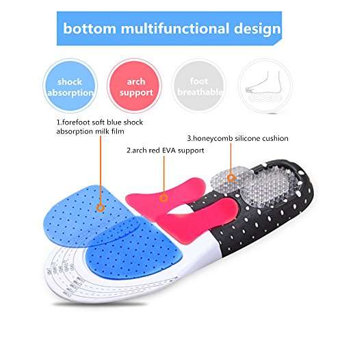 Insoles for Plantar Fasciitis - Foot Arch Support Orthotics Insoles for Men & Women, Shoe Inserts...