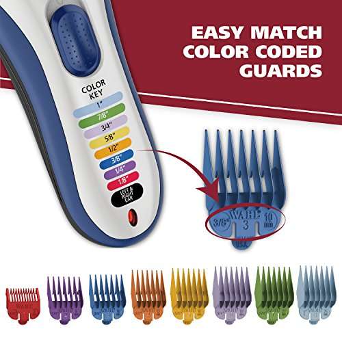 Wahl Clipper Color Pro Cordless Rechargeable Hair Clippers, Hair trimmers, 21 pieces Hair Cutting...