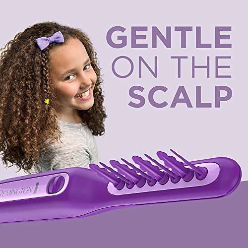 Remington DT7432 Wet or Dry Tame The Mane Electric Detangling Brush with Brush Cover, Adults &...