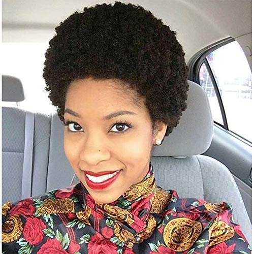 AISI HAIR Brazilian Virgin Afro Wig Short Kinky Curly Afro Wigs for Black Women 100% Human Hair...