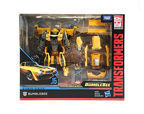 Transformers Studio Series Deluxe Class Rebekah's Garage Bumblebee with Charlie Exclusive Figure