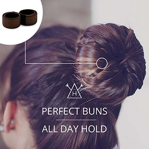 Brown Magic Bun Maker / 3 PACK/Perfect Hair Bun Making Tool/Donut Bun DIY Hair Styling/Hair Bun...