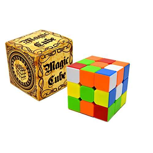 JOYIN Speed Cube 2 Pack Magic Rubix Cube 3x3 and 2x2 Rubiks Cube, Easy Turning Stickerless Anti-P...