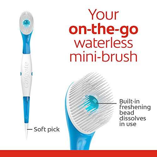 Colgate Max Fresh Wisp Disposable Mini Toothbrush, Peppermint - 24 Count