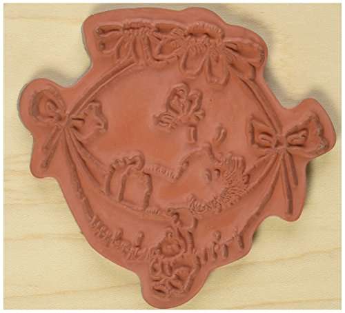 Penny Black Mounted Rubber Stamp 3-inch x 3.25-inch, Baby Hammock