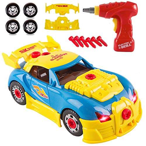 Liberty Imports Kids Take Apart Toys | Build Your Own Racing Vehicle Toy Construction Playset | R...