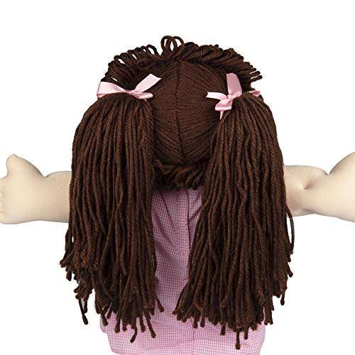 Cabbage Patch Kids Vintage Retro Style Yarn Hair Doll - Original Brunette Hair/Brown Eyes, 16" - ...