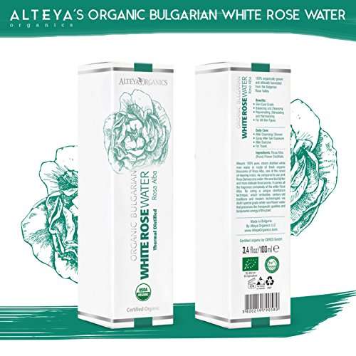 Alteya Organic White Rose Water Spray 100ml - 100% USDA Certified Organic Authentic Pure Natural ...