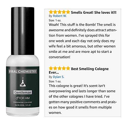 Pheromones to Attract Women for Men (Gentlemen) - Exclusive, Ultra Strength Organic Fragrance...