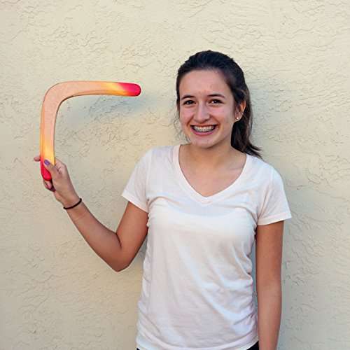 Glacier Wooden Boomerang - For Kids 8-18! Great Returning Boomerangs
