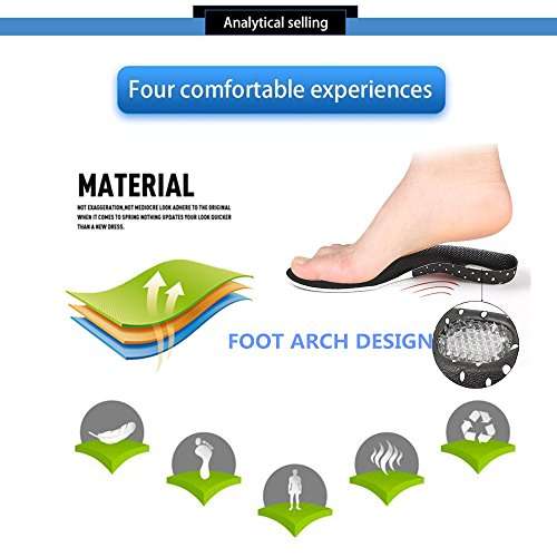 Insoles for Plantar Fasciitis - Foot Arch Support Orthotics Insoles for Men & Women, Shoe Inserts...