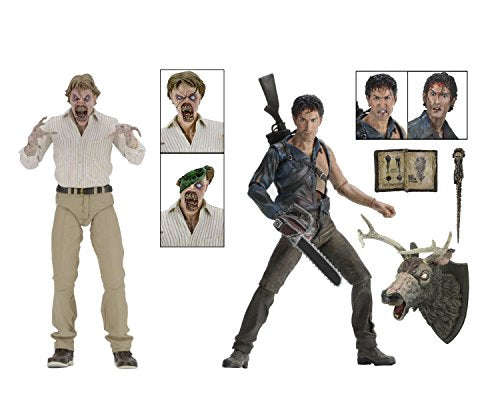 NECA - Evil Dead 2 (30th Anniversary) Boxed Set  7 Scale Action Figures  Hero Ash and Deadite Ed