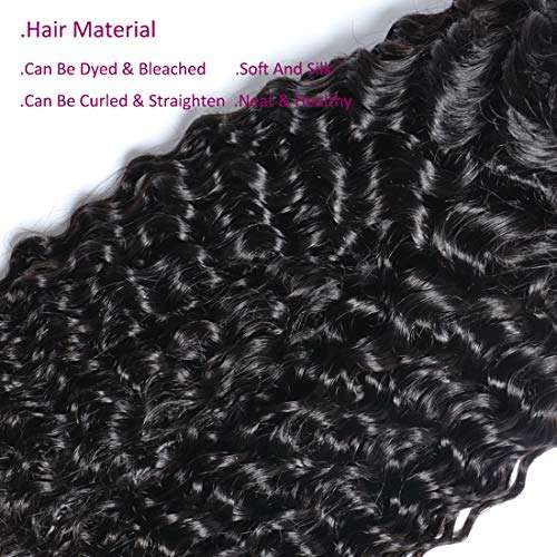 Brazilian Curly Hair Deep Wave 3 Bundles 8A Wet And Wavy Human Hair Weave Bundles Brazilian Deep...
