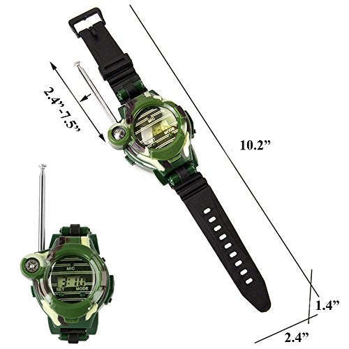 Mokiki Walkie Talkie Watches for Kids, Two-Way Long Range Radio Transceiver, Digital Wrist Walky ...