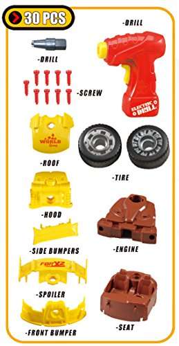 Liberty Imports Kids Take Apart Toys | Build Your Own Racing Vehicle Toy Construction Playset | R...
