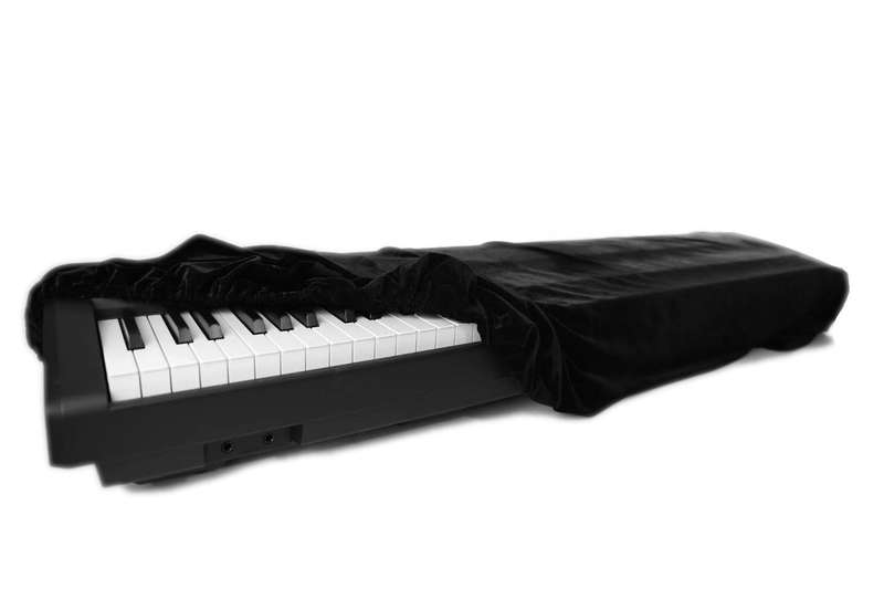 JULIET MUSIC Stretchable Supreme Velvet Piano Keyboard Dust Cover for 88 Keys Keyboard Fits Most ...
