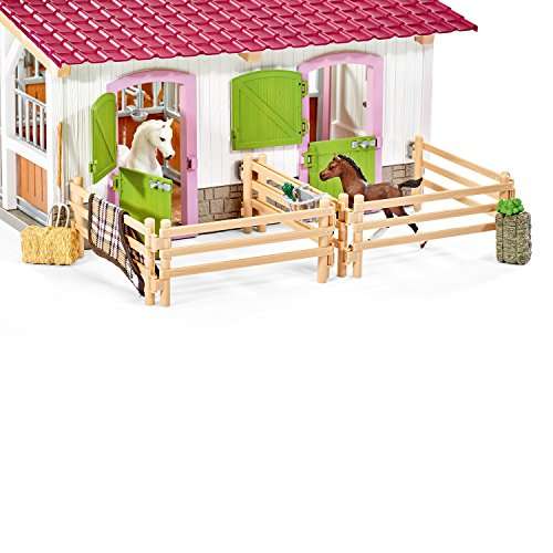Schleich Horse Club 42344 Riding Centre with Rider and Horses Figurine