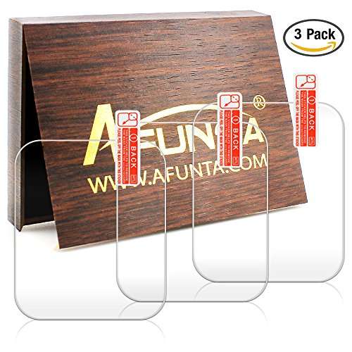 Screen Protector for Garmin Forerunner 35, AFUNTA 3 Pack Tempered Glass Film Anti-Scratch High De...