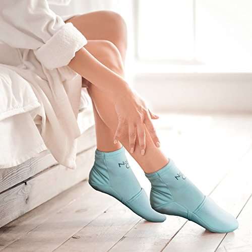 NatraCure Cold Therapy Socks - Gel Ice Treatment for Feet, Heels, Swelling, Arch Pain - (Size: Sm...