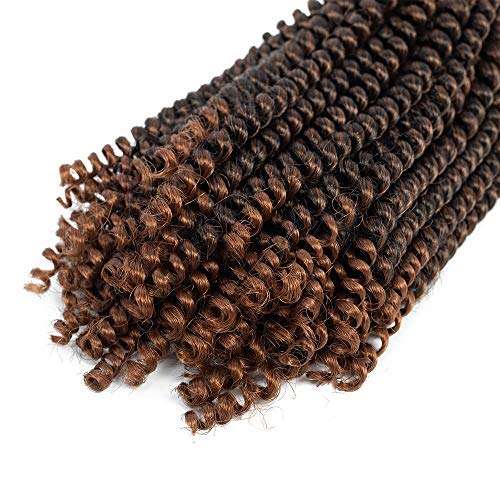 3 Pack Spring Twist Hair Braiding Xpression Bomb Ombre Colors Braiding Crochet Synthetic Fluffy H...