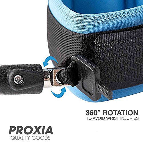 Anti Lost Wrist Link - Safety Strap Kid Leash for Babies, Toddlers & Kids with Key and Lock (Blue)