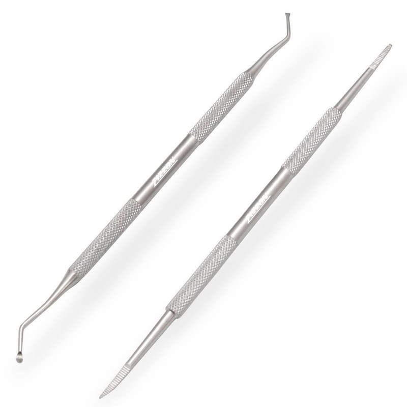 ZIZZON Ingrown Toenail File and Lifter Double Sided Professional Surgical Grade