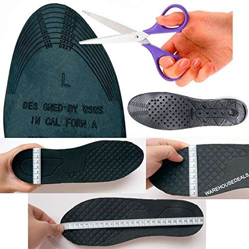 Height Increase Heel Insoles 4 Layer Adjustable air Cushion Lift Pads Soles for Shoes Men Women U...