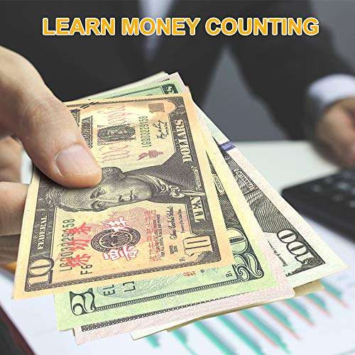 Orcalo Fake Money Prop Money Dollar $3,760 Fake Dollar Bills Play Money USD Cinema Props Prop Stack