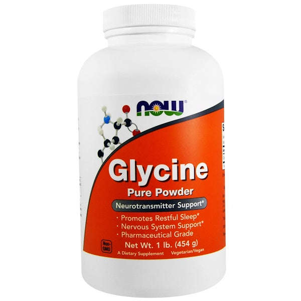 Now Foods, Glycine, Pure Powder, 1 lb (454 g)