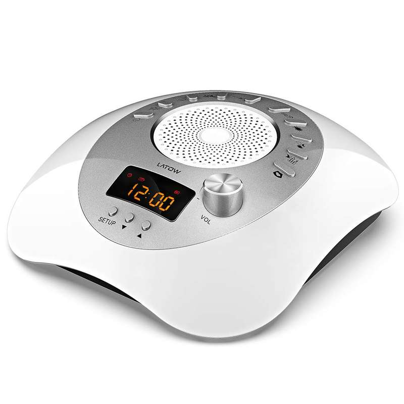 White Noise Machine, LATOW Womb Sound White Noise Machine for Baby Sleeping, Portable Sleep...